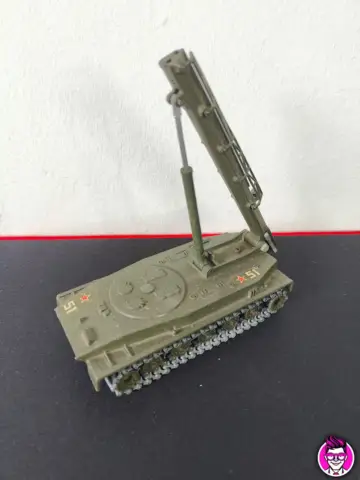 Reperto originale Char Anfibie PT 76 URSS Tank Char Blinde Carro Armato 207 9-62 Modellino Solido France - Condizioni USATO CIB