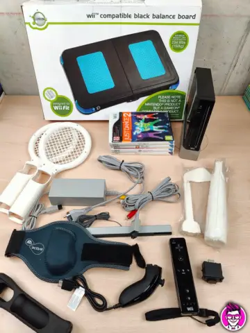 Reperto originale Nintendo Wii Nera Console + Accessori + Giochi - Usato Funzionante - Condizioni USATO TESTATO 100% CIB