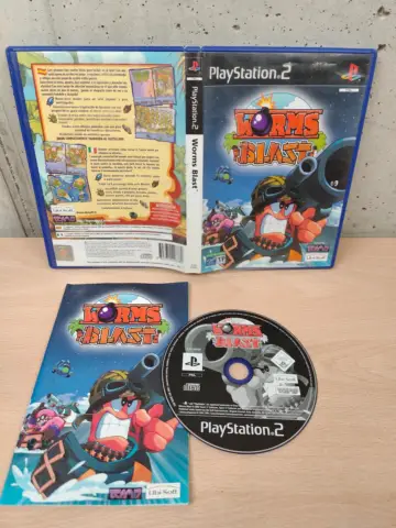 Reperto originale Worms Blast - PlayStation 2 PS2 - PAL ITA Completo - Condizioni USATO TESTATO 100% CIB