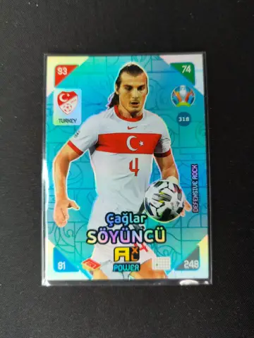 Reperto originale Caglar Soyuncu - Panini Adrenalyn 2021 N°318 (2021) - Condizioni USATO CIB