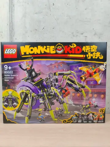 Reperto originale LEGO Monkie Kid 80022 - Base Aracnoidea della Spider Queen - Nuovo Raro MISB - Condizioni NUOVO / SIGILLATO CIB