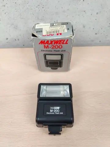Reperto originale Maxwell M-200 - Electronic Flash Unit - Condizioni USATO CIB