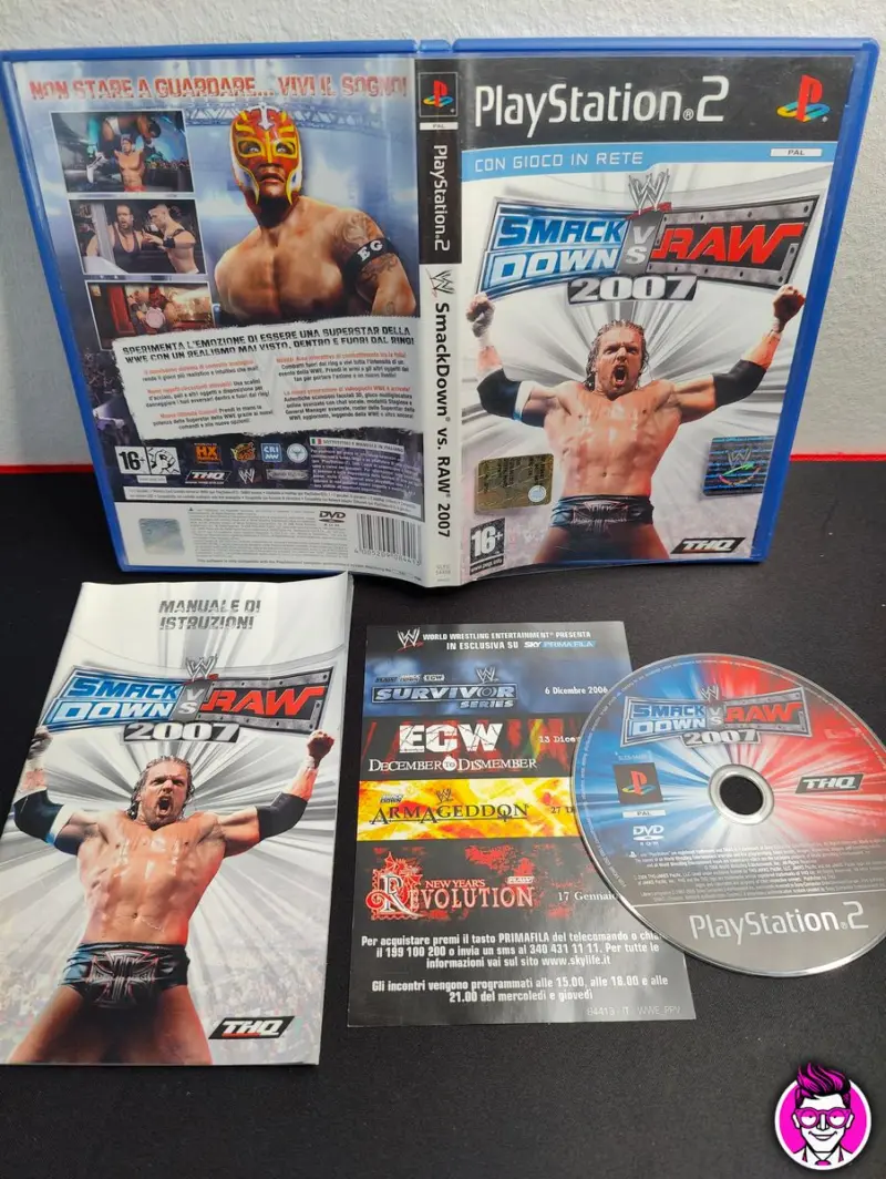 SmackDown vs. Raw 2007 - PlayStation 2 PS2 - PAL ITA CD Specchio - Vista 1