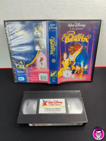 Reperto originale I Classici: La Bella e la Bestia - VHS - Film Walt Disney - Condizioni USATO CIB
