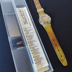 Miniatura 6 per Swatch Scribble Limited Edition GZ124 Artist Design 1993 Orologio Quarzo Watch Swiss Made Vintage Funzionante
