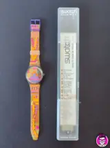 Miniatura 1 per Swatch Rara Avis GV103 1991 Orologio Quarzo Watch Swiss Made Vintage Funzionante