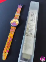 Miniatura 2 per Swatch Rara Avis GV103 1991 Orologio Quarzo Watch Swiss Made Vintage Funzionante