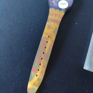 Miniatura 5 per Swatch Rara Avis GV103 1991 Orologio Quarzo Watch Swiss Made Vintage Funzionante