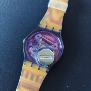 Miniatura 6 per Swatch Rara Avis GV103 1991 Orologio Quarzo Watch Swiss Made Vintage Funzionante