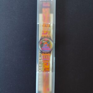 Miniatura 10 per Swatch Rara Avis GV103 1991 Orologio Quarzo Watch Swiss Made Vintage Funzionante