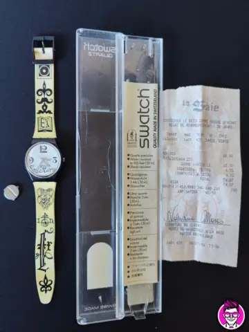 Reperto originale Swatch Ex Hora GB163 1995 Orologio Quarzo Watch Swiss Made Vintage Funzionante (1995) - Condizioni USATO CIB