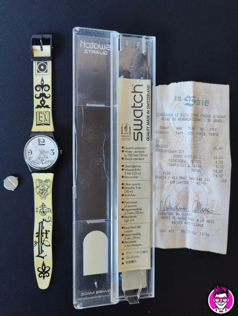 Swatch Ex Hora GB163 1995 Orologio Quarzo Watch Swiss Made Vintage Funzionante - Vista 1