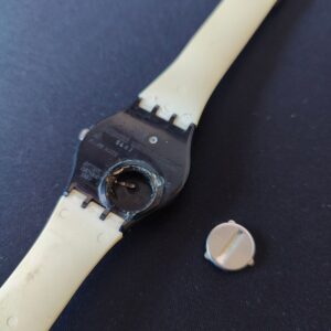 Miniatura 7 per Swatch Ex Hora GB163 1995 Orologio Quarzo Watch Swiss Made Vintage Funzionante