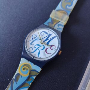Miniatura 3 per Swatch GN128 Algarve 1993 Orologio Quarzo Watch Swiss Made Vintage Funzionante