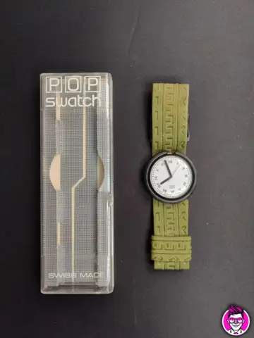 Reperto originale Swatch Pop NAXOSO1991 Orologio Quarzo Watch Swiss Made Vintage Non Funzionante (1991) - Condizioni USATO CIB
