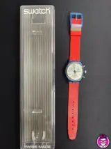 Miniatura 1 per Swatch Chrono JFK SCN103 1992 Orologio Quarzo Watch Swiss Made Vintage Funzionante