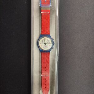 Miniatura 6 per Swatch Chrono JFK SCN103 1992 Orologio Quarzo Watch Swiss Made Vintage Funzionante