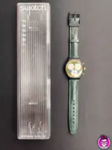 Miniatura 1 per Swatch Chrono Rollerball SCB107 1991 Orologio Quarzo Watch Swiss Made Vintage Funzionante