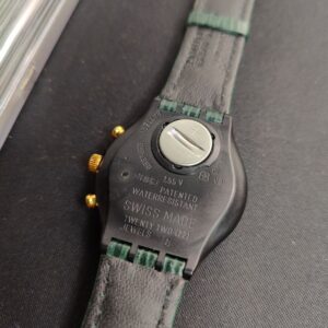 Miniatura 3 per Swatch Chrono Rollerball SCB107 1991 Orologio Quarzo Watch Swiss Made Vintage Funzionante