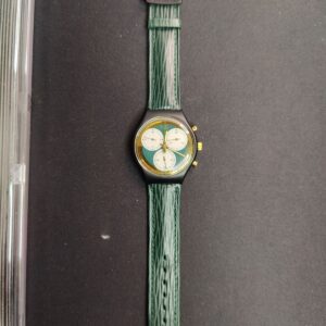 Miniatura 5 per Swatch Chrono Rollerball SCB107 1991 Orologio Quarzo Watch Swiss Made Vintage Funzionante
