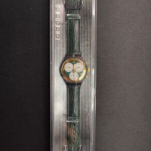 Miniatura 6 per Swatch Chrono Rollerball SCB107 1991 Orologio Quarzo Watch Swiss Made Vintage Funzionante