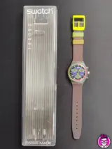 Miniatura 1 per Swatch Chrono Blue Chip SCK101 1993 Orologio Quarzo Watch Swiss Made Vintage Funzionante