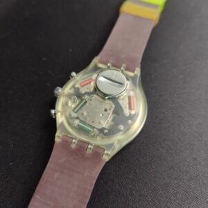 Miniatura 5 per Swatch Chrono Blue Chip SCK101 1993 Orologio Quarzo Watch Swiss Made Vintage Funzionante