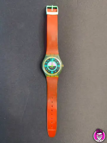 Reperto originale Swatch Gent NOS Green Room GN103 1989 Orologio Quarzo Watch Swiss Made Vintage Funzionante - Condizioni USATO CIB