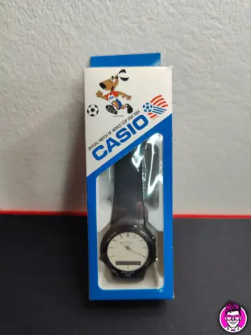 Reperto originale Casio FIFA World Cup USA 1994 Orologio Digitale Funzionante (1994) - Condizioni NUOVO / SIGILLATO CIB