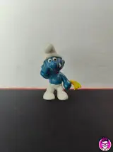 Miniatura 1 per Puffo Che Piange Fazzoletto Giallo Smurf Crying - 20018 Schleich Peyo 1972 Hong Kong Puffi Smurfs