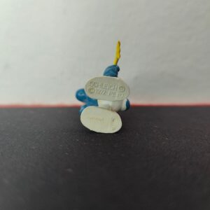 Miniatura 3 per Puffo Che Piange Fazzoletto Giallo Smurf Crying - 20018 Schleich Peyo 1972 Hong Kong Puffi Smurfs