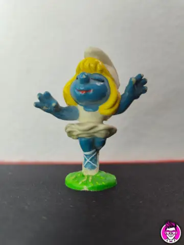 Reperto originale Puffetta Ballerina - Schleich Peyo 1978 Hong Kong Puffi Smurfs (1978) - Condizioni USATO CIB