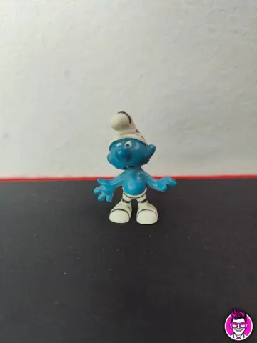Reperto originale Puffo Prigioniero - 20010 Schleich Peyo 1965 Hong Kong Puffi Smurfs (1965) - Condizioni USATO CIB