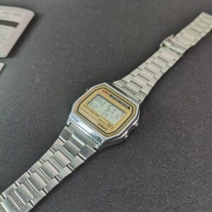 Miniatura 7 per Casio A158WE Silver Gold Orologio Watch Digitale Funzionante