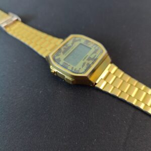 Miniatura 4 per Casio A168WE Militar Mimetico Gold Orologio Watch Digitale Funzionante