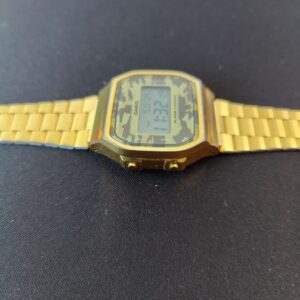 Miniatura 2 per Casio A168WE Militar Mimetico Gold Orologio Watch Digitale Funzionante