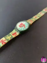 Miniatura 5 per Swatch LG115 1996 Dinosaur Swatch Lady Orologio Quarzo Watch Swiss Made Vintage Funzionante