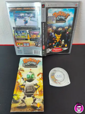 Reperto originale Ratchet & Clank: L'Altezza Non Conta Platinum - PSP - ITA - Condizioni USATO TESTATO 100% CIB