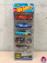 Miniatura 1 per Hot Wheels Batman DC - 5 Automodelli da Collezione Batmobile Dodge Charger The Bat Auto Modellini