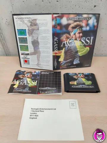Reperto originale Andre Agassi Tennis - SEGA Megadrive Mega Drive PAL - Condizioni USATO TESTATO 100% CIB