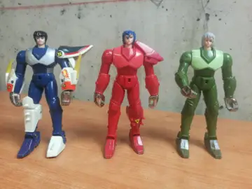 Reperto originale 3pz Action Figure Samurai TV Nagoya Takara 1988 (1988) - Condizioni USATO CIB