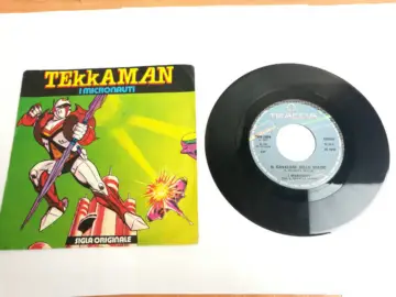 Reperto originale Tekkaman I Micronauti il Cavaliere dello Spazio - Traccia - Vinile LP 45 Giri (1980) - Condizioni USATO CIB
