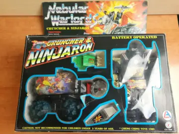 Reperto originale Nebular Warlords Gruncher & Ninjaron - Vintage 1985 Cheng Ching Toys MOTU Bootleg (1985) - Condizioni NUOVO / SIGILLATO CIB