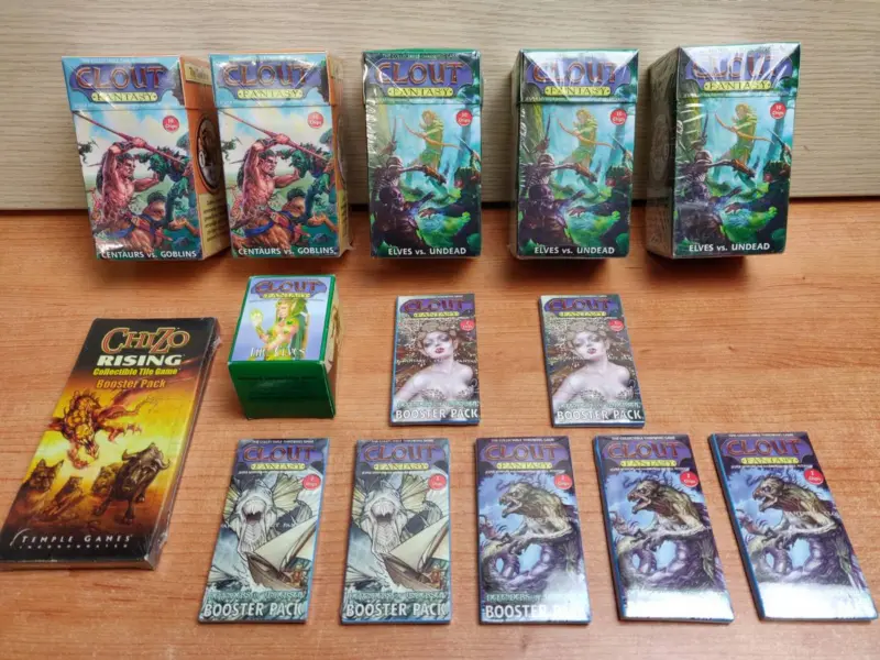 Clout Fantasy Collezione Throwing Game Booster Box Factory Sealed Lotto Nuovi - Vista 1