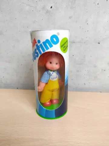 Reperto originale Rarissima Bambolina Ava Fustino Bambola 1970 Vintage Pubblicitaria Gadget Detersivo (1970) - Condizioni USATO CIB