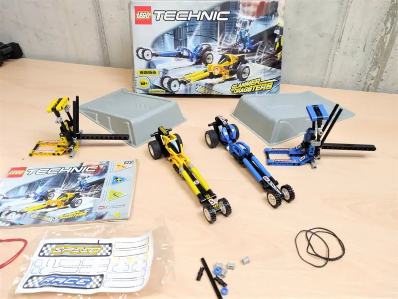 LEGO Technic 8238 Slammer Dragsters Usato Completo - Vista 1