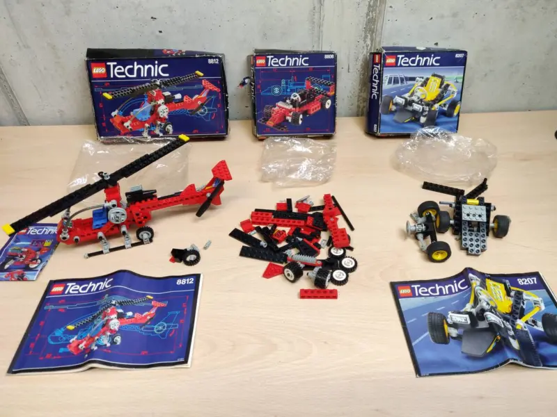 LEGO Technic 8812 8808 8207 Usati Vintage - Vista 1