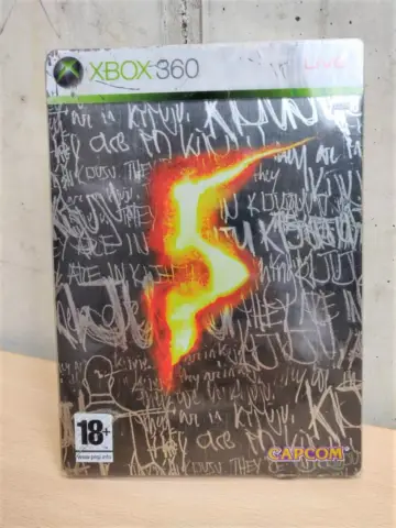 Reperto originale Resident Evil 5 - Xbox 360 Usato Steelbook - Condizioni USATO TESTATO 100% CIB