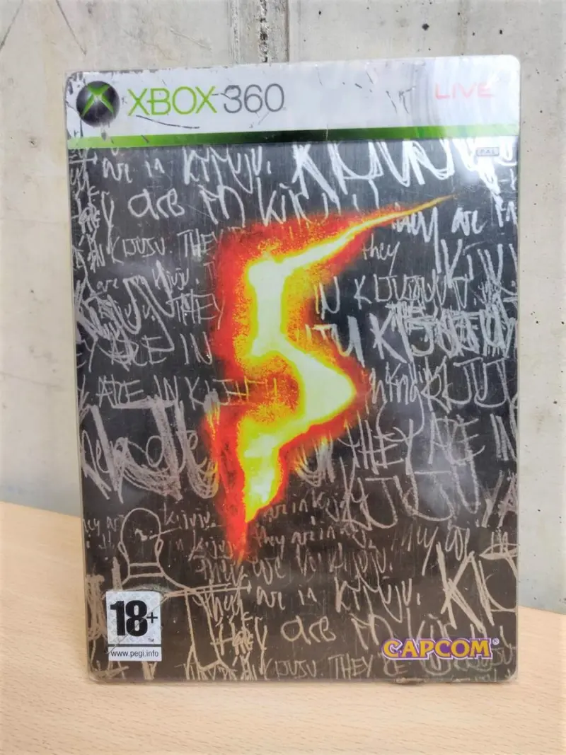 Resident Evil 5 - Xbox 360 Usato Steelbook - Vista 1