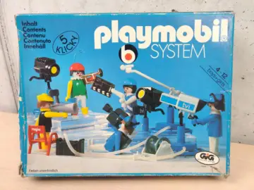 Reperto originale Playmobil System 3531 Team TV - Very Rare MISB (1985) - Condizioni NUOVO / SIGILLATO CIB